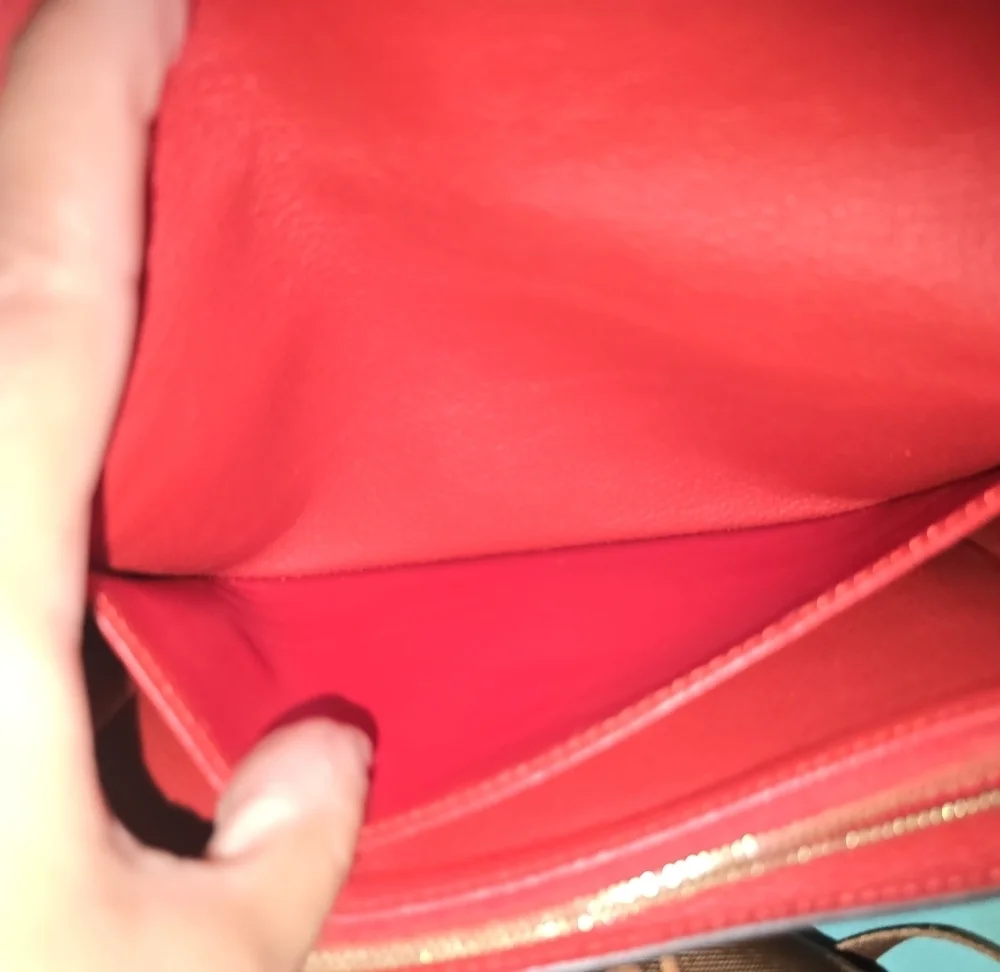 Authentic Louis Vuitton Red Empereinte Leather Women's Wallet